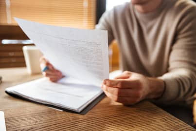 cropped photo attractive young man office working 1 1