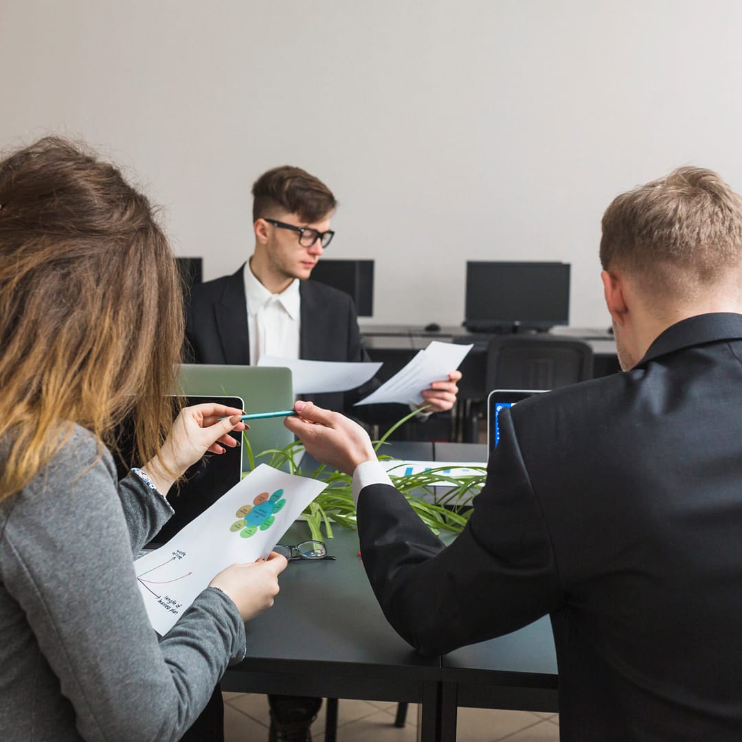 group businesspeople working graph office 1 scaled